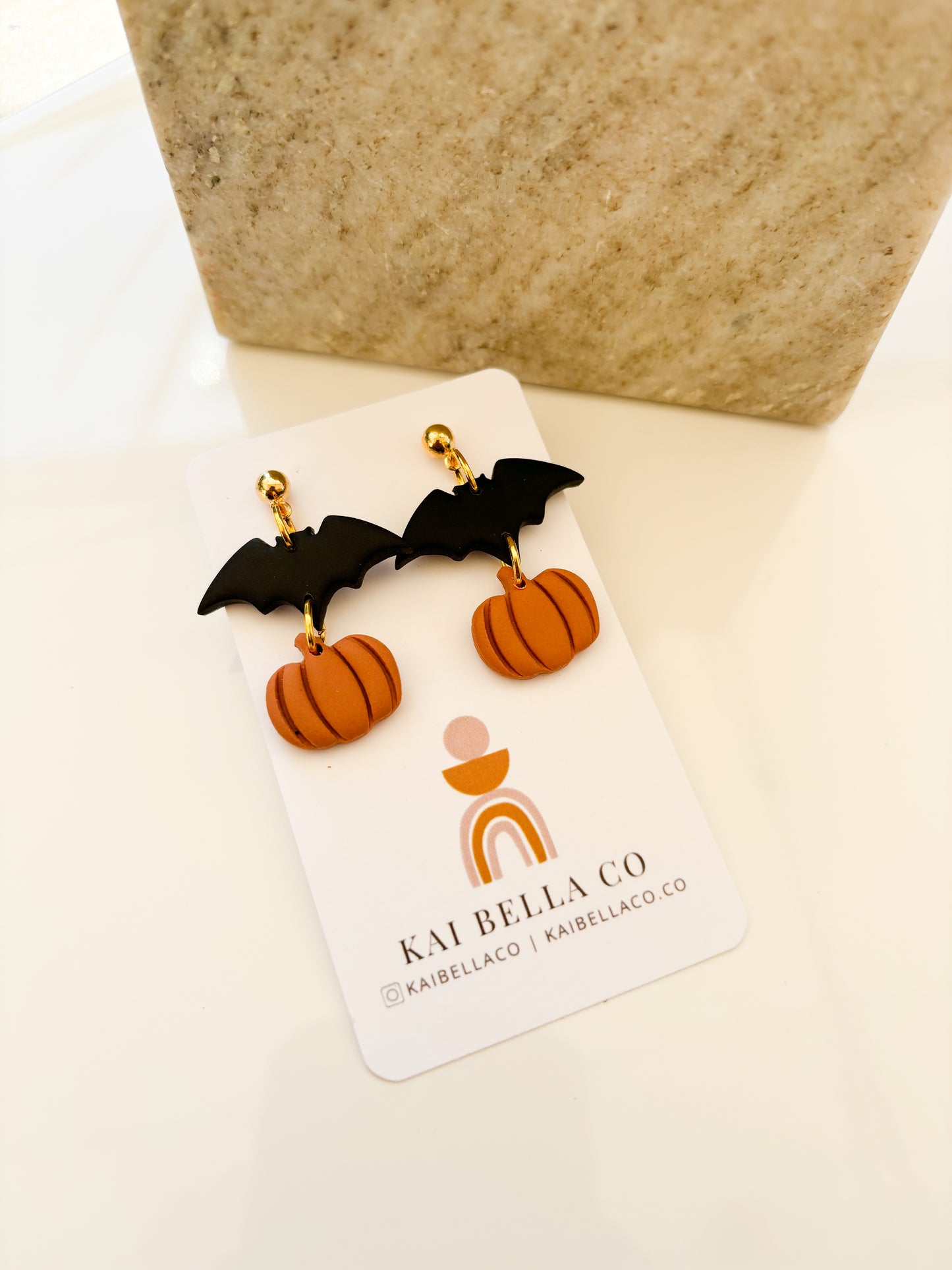 Bat + Pumpkin Dangle