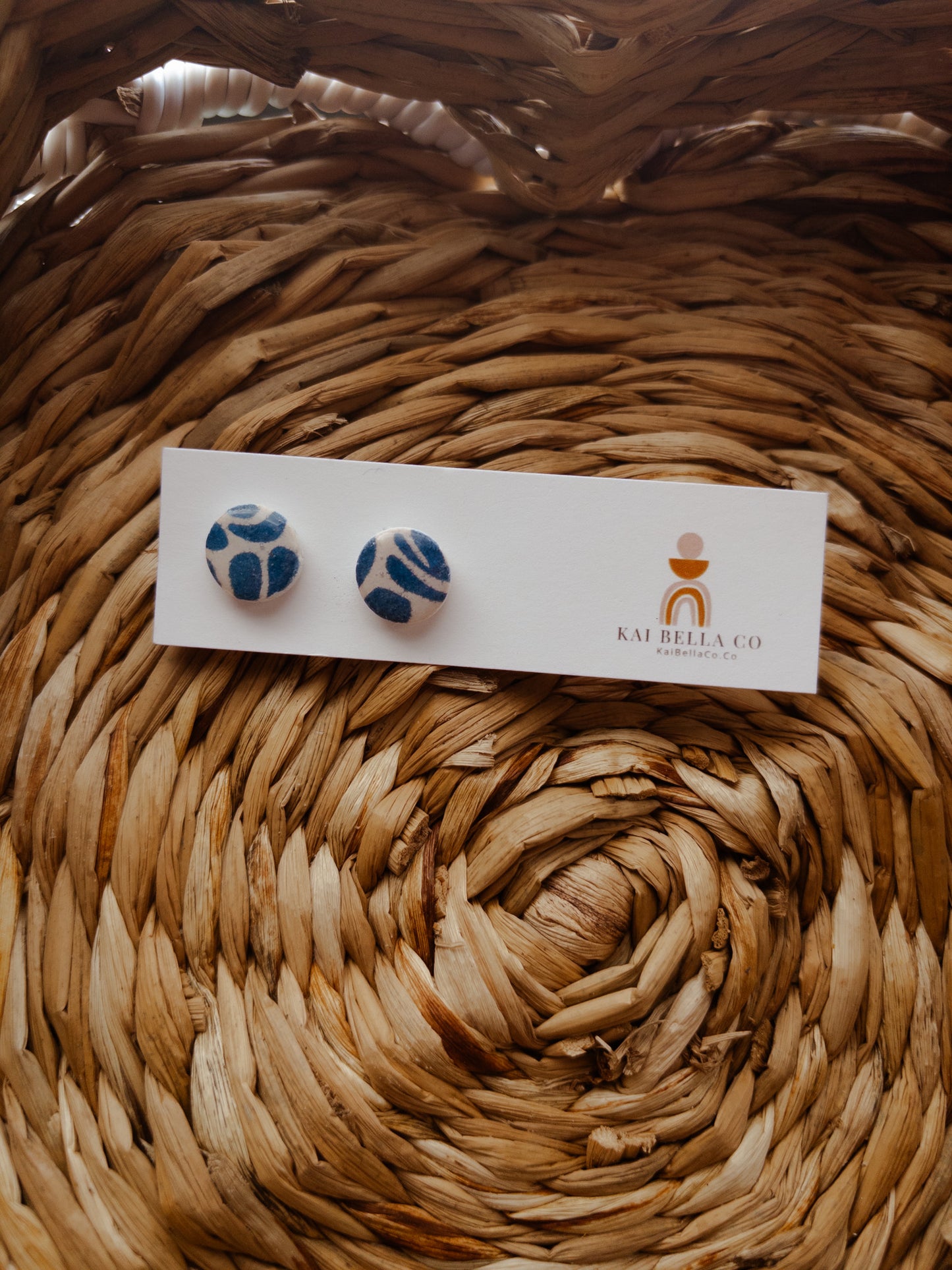 Blue Coral Studs