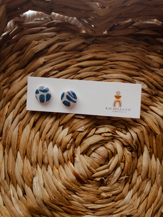 Blue Coral Studs